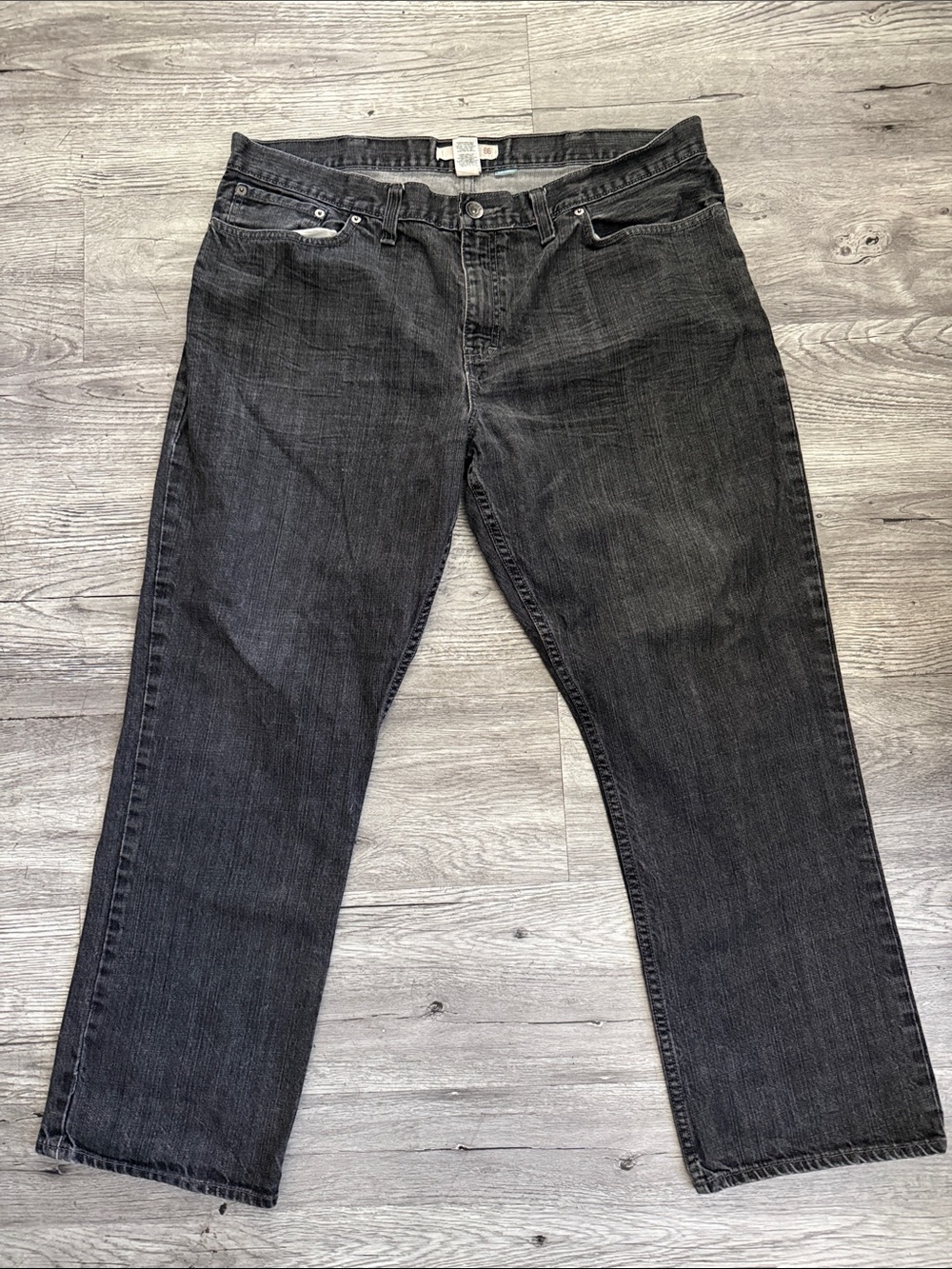 Route 66 Men’s Slim Straight Jeans in Black